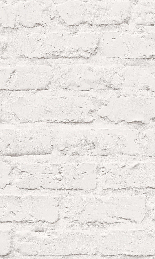 Bleached White Brick Wall NF3504