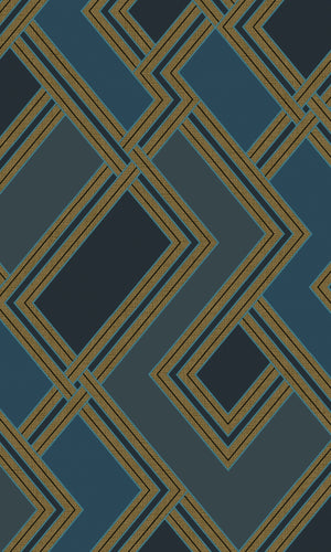 Asperia Blue Geometric Motives 177502