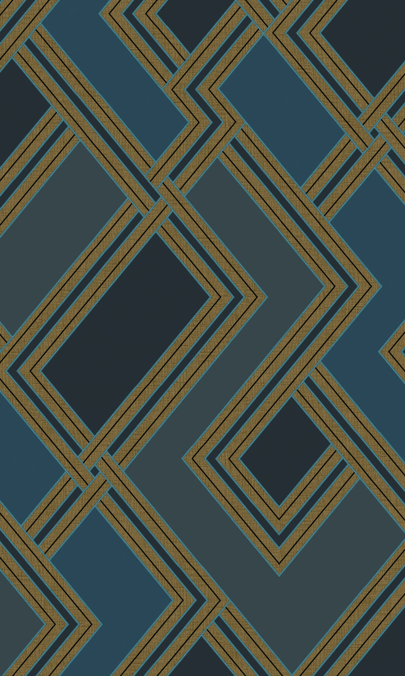 Asperia Blue Geometric Motives 177502