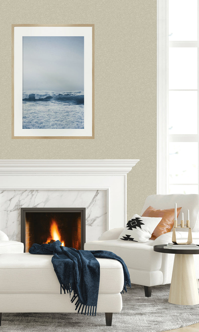 Manchester Grey French Linen Textured Vinyl Commercial Wallpaper CPW1159