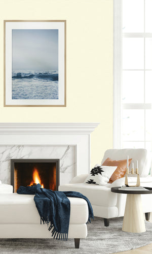 Dove White French Linen Textured Vinyl Commercial Wallpaper CPW1160
