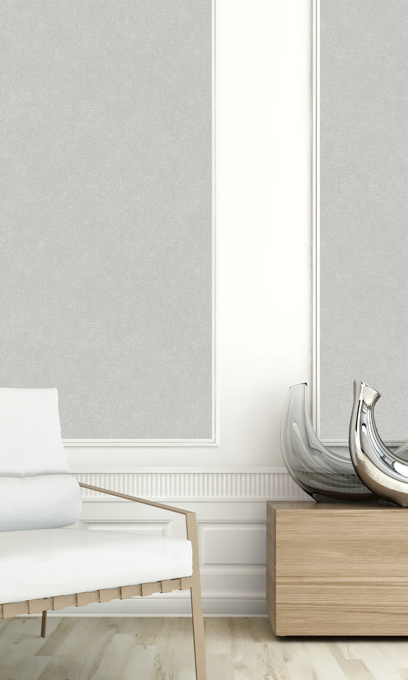 Ash Shagreen Textured Vinyl Commercial Wallpaper CPW1166