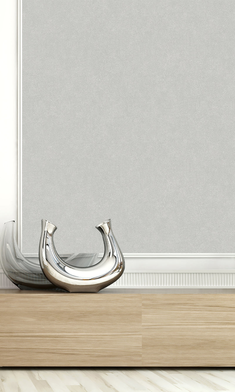 Ash Shagreen Textured Vinyl Commercial Wallpaper CPW1166