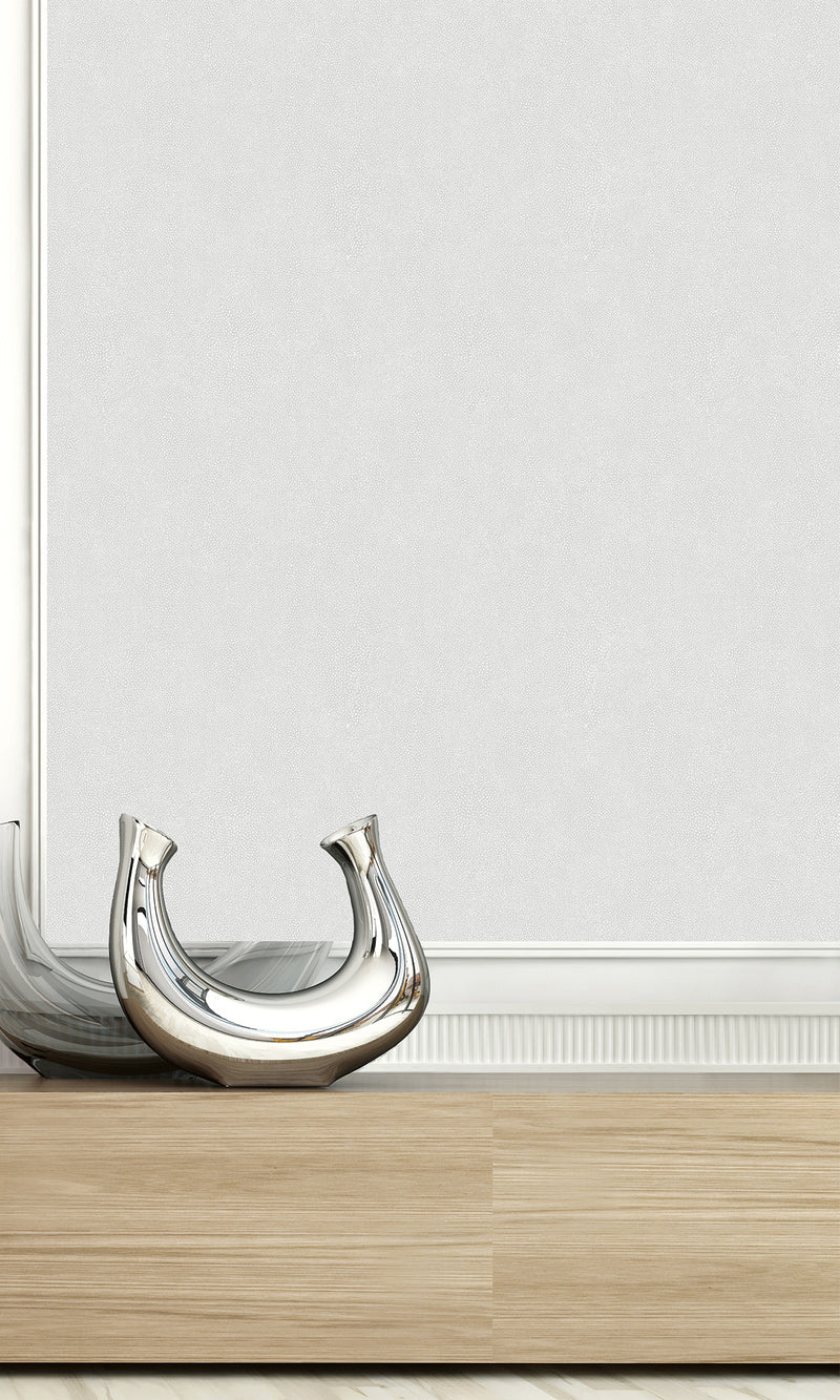Platinum Shagreen Textured Vinyl Commercial Wallpaper CPW1165
