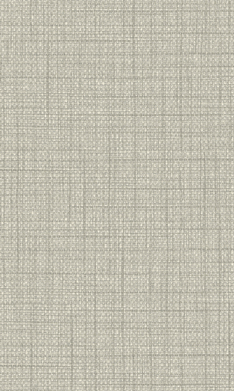 Light Pewter Woven Raffia Textured Vinyl Commercial Wallpaper CPW1139