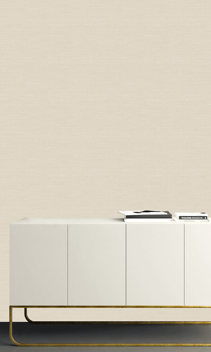 Ivory Coastal Hemp Textured Vinyl Commercial Wallpaper CPW1142