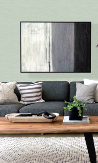Tender Green Coastal Hemp Textured Vinyl Commercial Wallpaper CPW1146