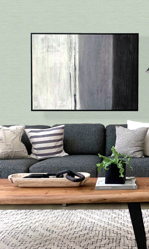 Tender Green Coastal Hemp Textured Vinyl Commercial Wallpaper CPW1146