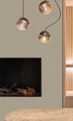 Timber Moroccan Sisal Textured Vinyl Commercial Wallpaper CPW1172