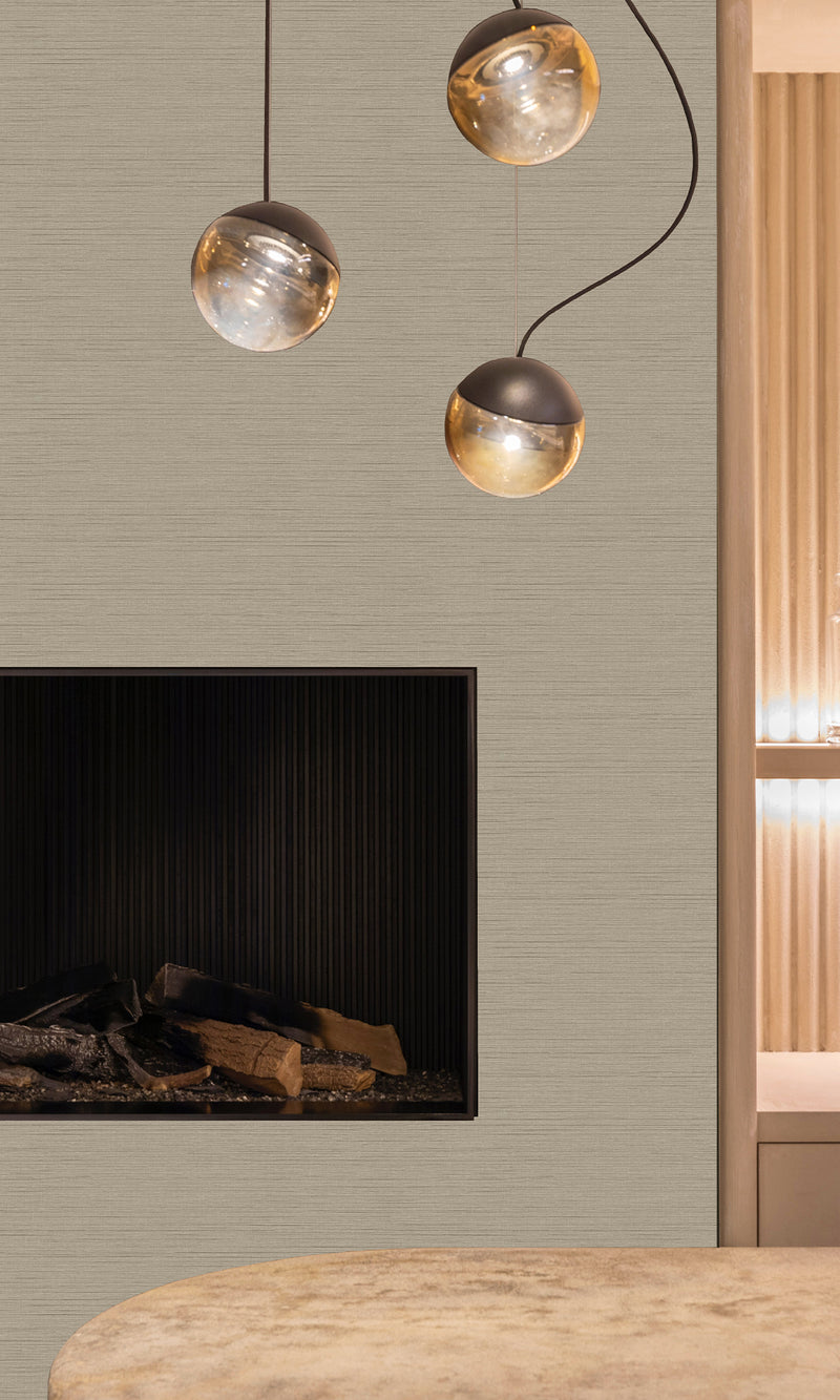 Timber Moroccan Sisal Textured Vinyl Commercial Wallpaper CPW1172