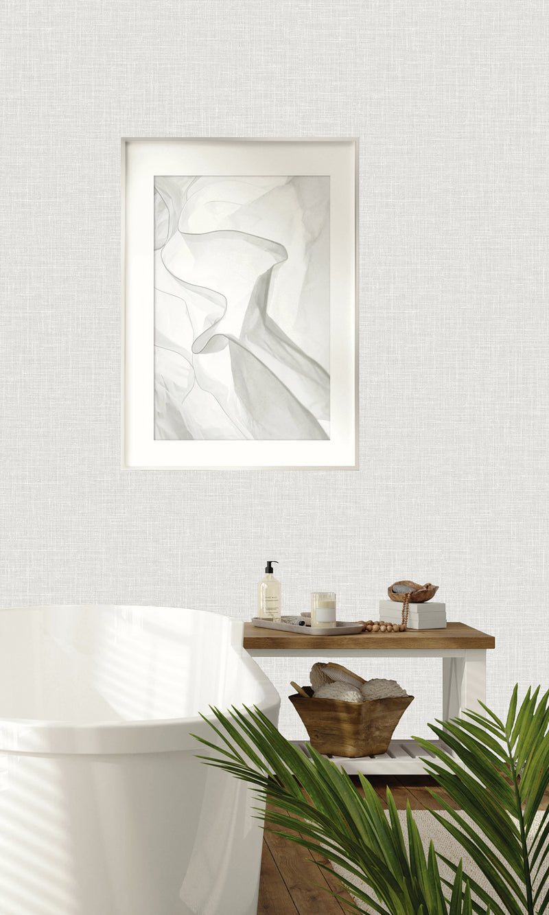 Cotton Triad Knit Plain Textured Vinyl Commercial Wallpaper CPW1130
