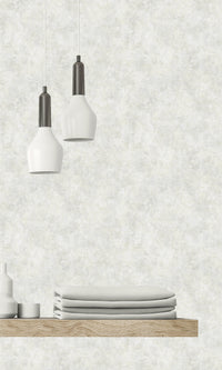 Soft Fog Distressed Harlequin Plain Textured Vinyl Commercial Wallpaper CPW1133
