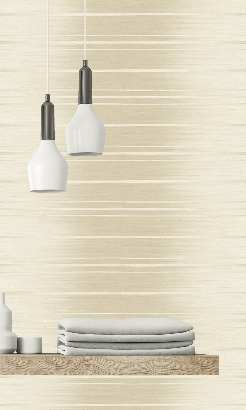 Nougat Horizon Textured Vinyl Commercial Wallpaper CPW1094