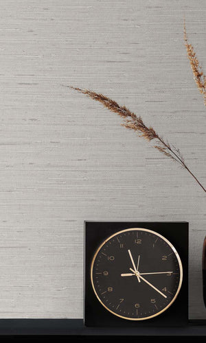 White Truffle Horizon Plain Textured Vinyl Commercial Wallpaper CPW1101