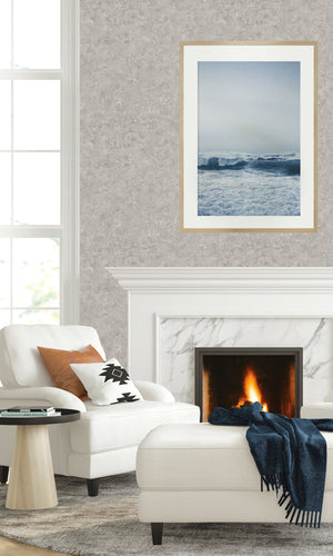 Paver Grey Cement Textured Vinyl Commercial Wallpaper CPW1093