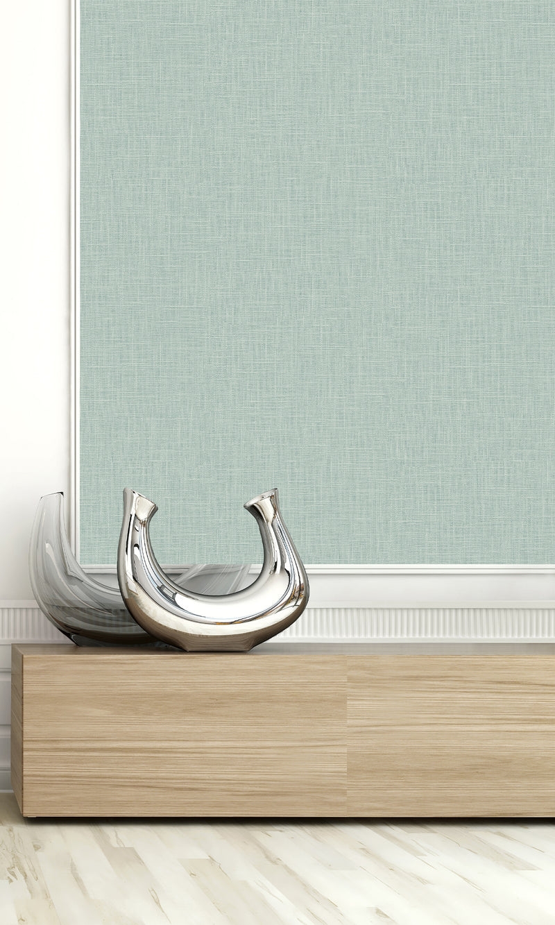 Minted Linen Textured Vinyl Commercial Wallpaper CPW1106