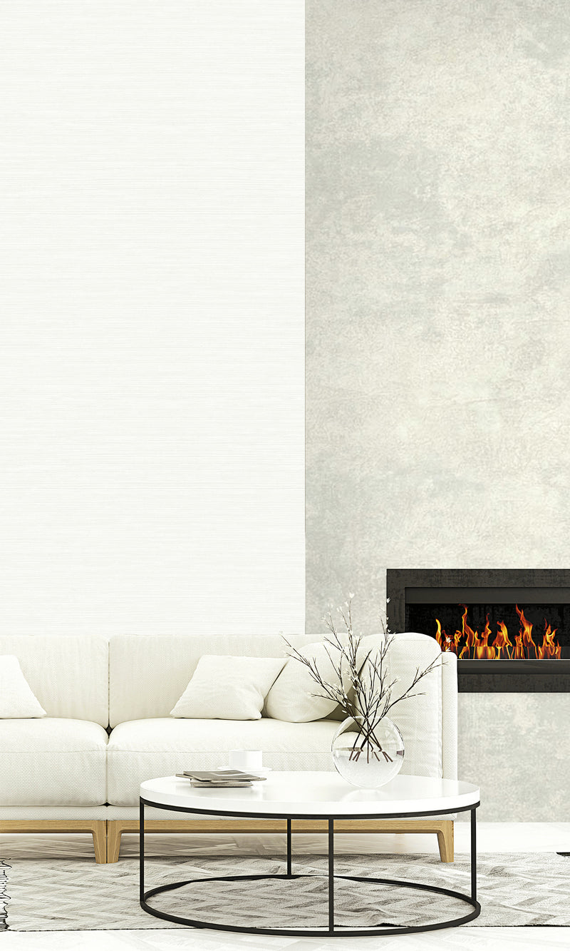 Caster Sugar Sisal Textured Vinyl Commercial Wallpaper CPW1121