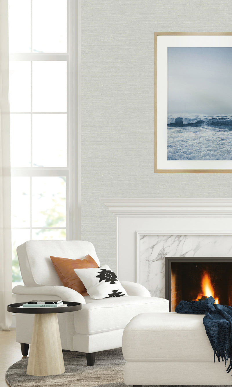 Caster Sugar Sisal Textured Vinyl Commercial Wallpaper CPW1121