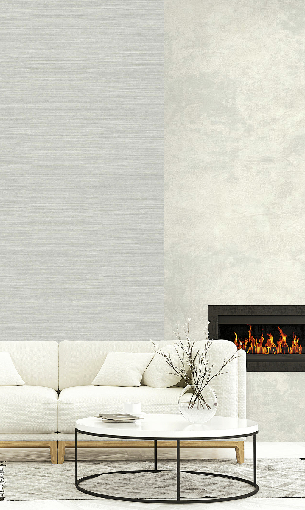 Mirage Sisal Textured Vinyl Commercial Wallpaper CPW1122