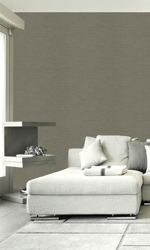 Raw Umber Sisal Textured Vinyl Commercial Wallpaper CPW1126