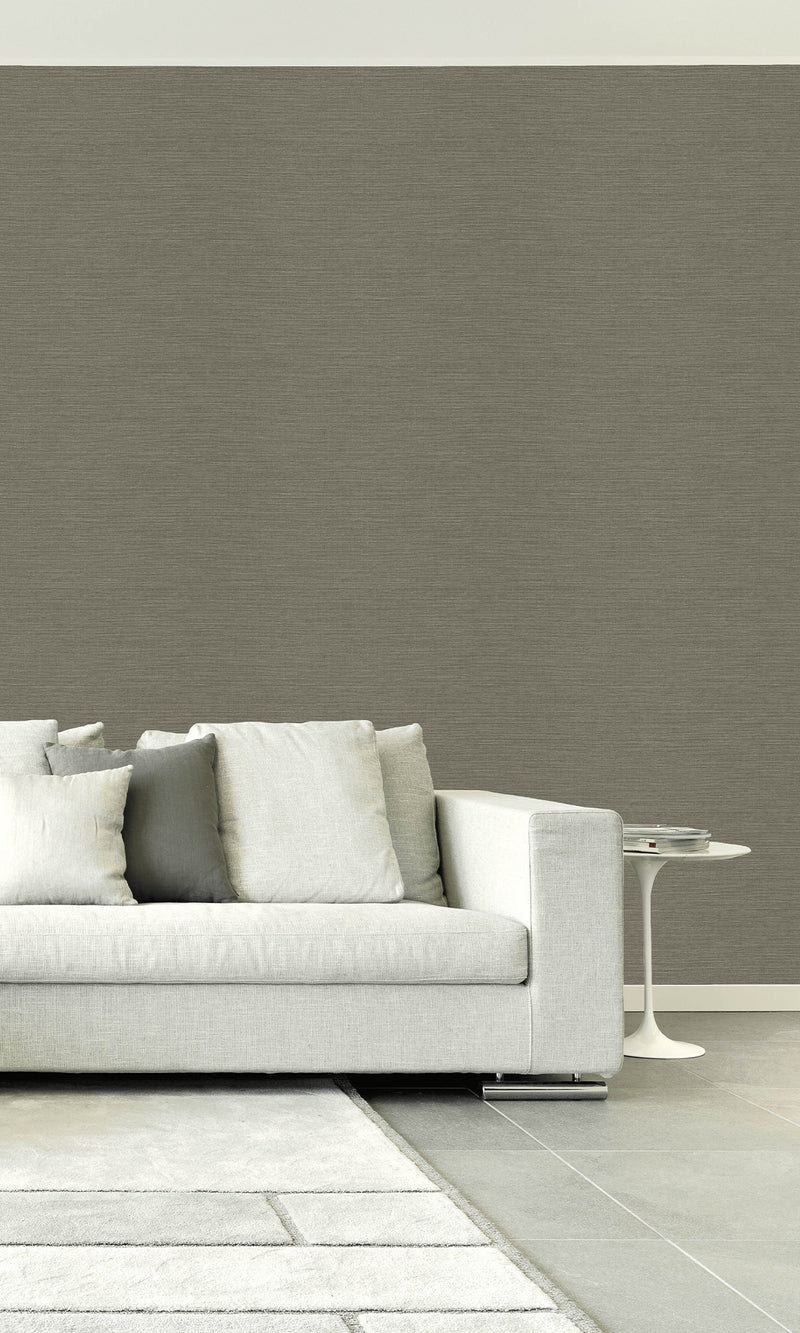 Raw Umber Sisal Textured Vinyl Commercial Wallpaper CPW1126