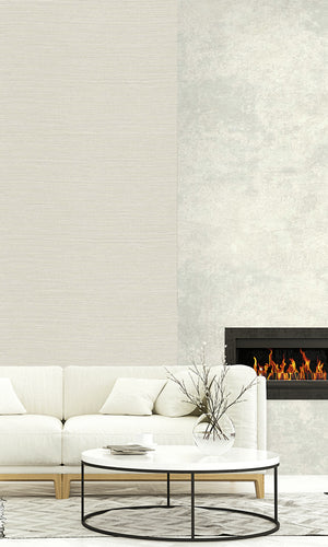 Campfire Smoke Sisal Textured Vinyl Commercial Wallpaper CPW1123