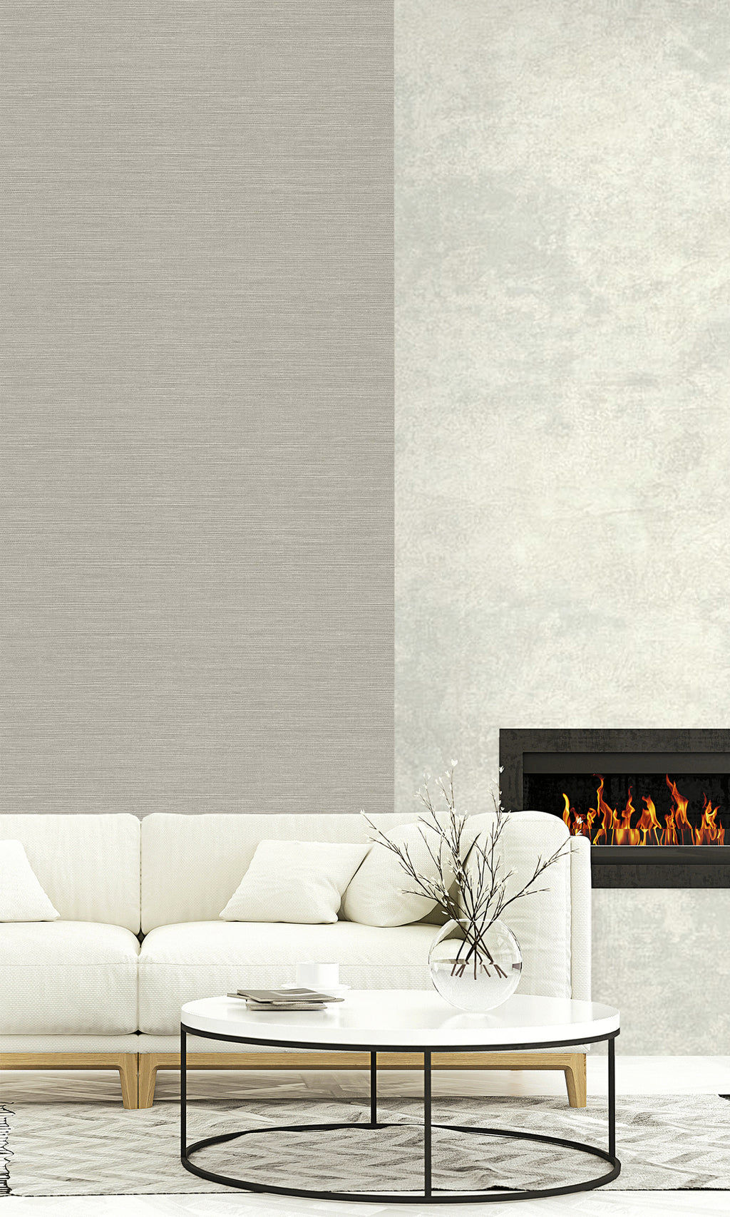 Yerba Sisal Textured Vinyl Commercial Wallpaper CPW1124