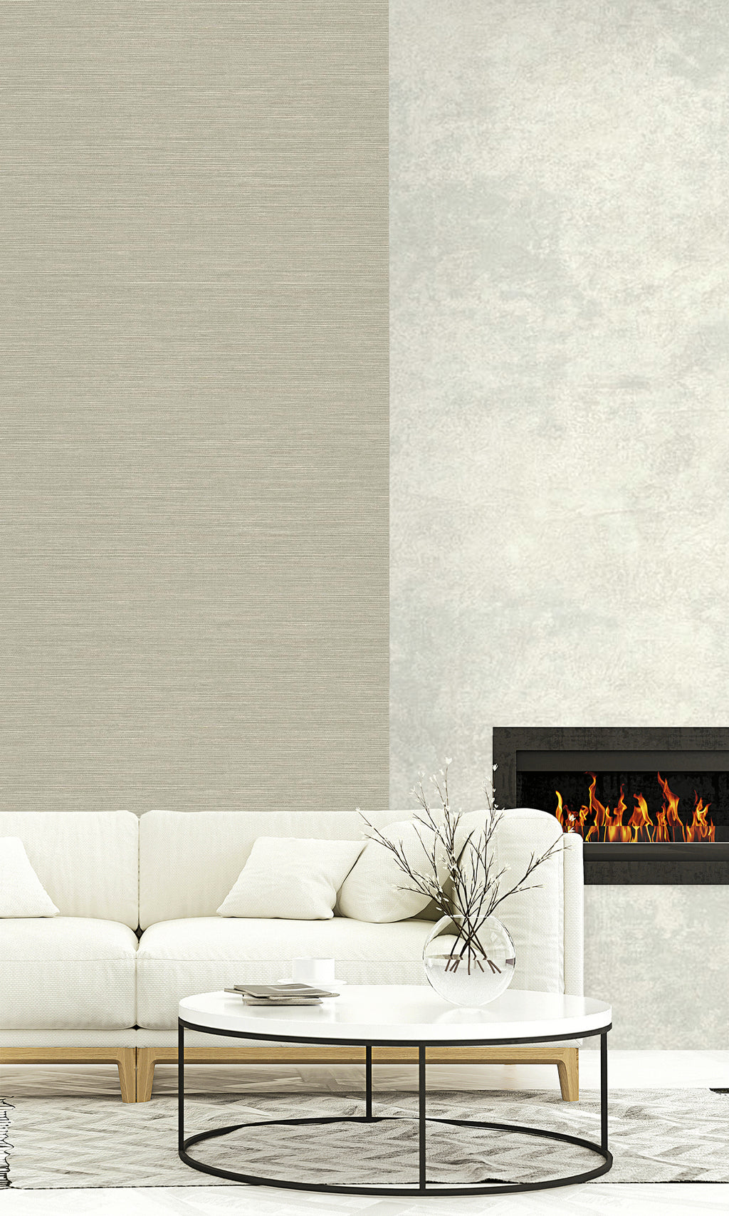 Spanner Sisal Textured Vinyl Commercial Wallpaper CPW1125