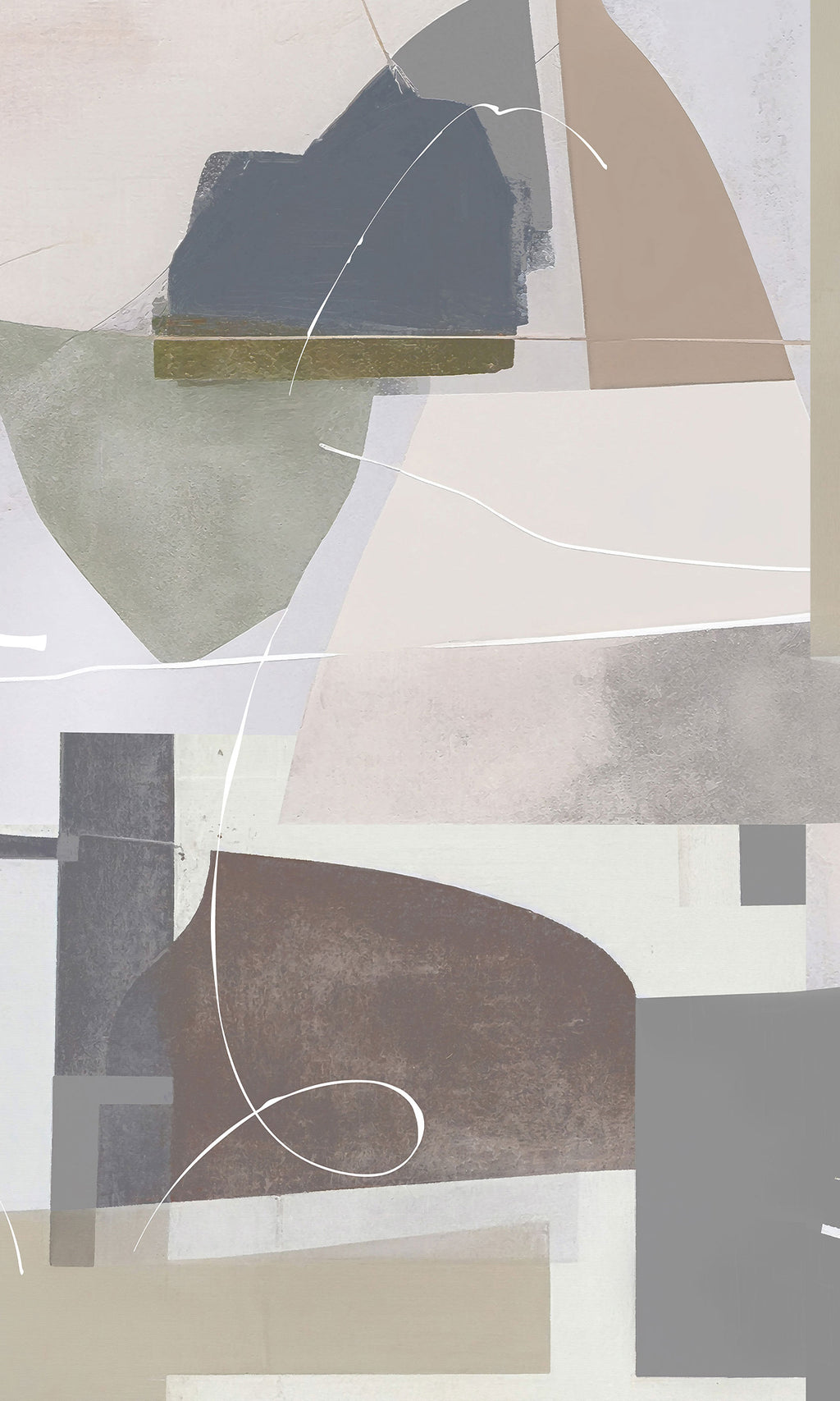 Thuraya Nebula Blobs of Paint Taupe MA1497 - Sample
