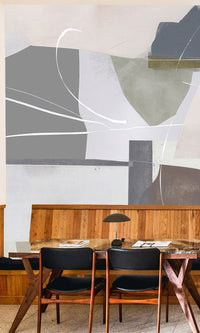 Thuraya Nebula Blobs of Paint Taupe MA1497 - Sample
