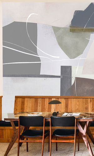Thuraya Nebula Blobs of Paint Taupe MA1497 - Sample