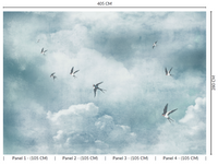 Thuraya Nebula Migratory Swallows Blue MA1587