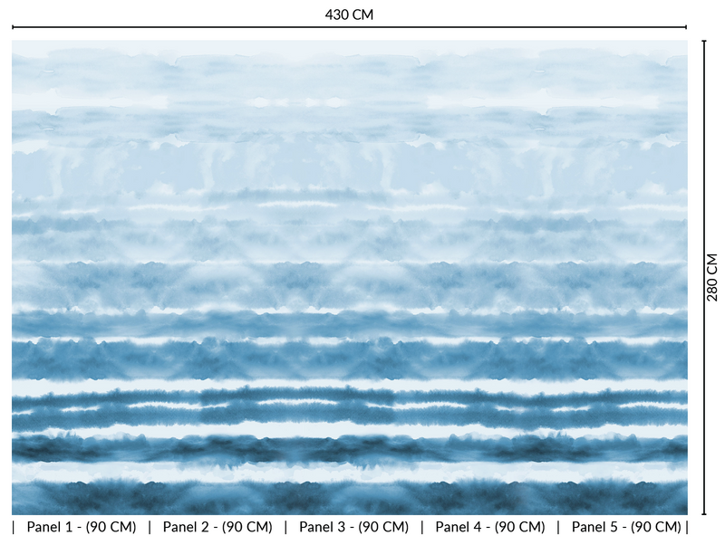 Thuraya Nebula Softness of Blue Navy Blue MA1624 - Sample