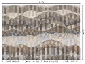 Thuraya Nebula Waves of Illusion Brown MA1731 - Sample