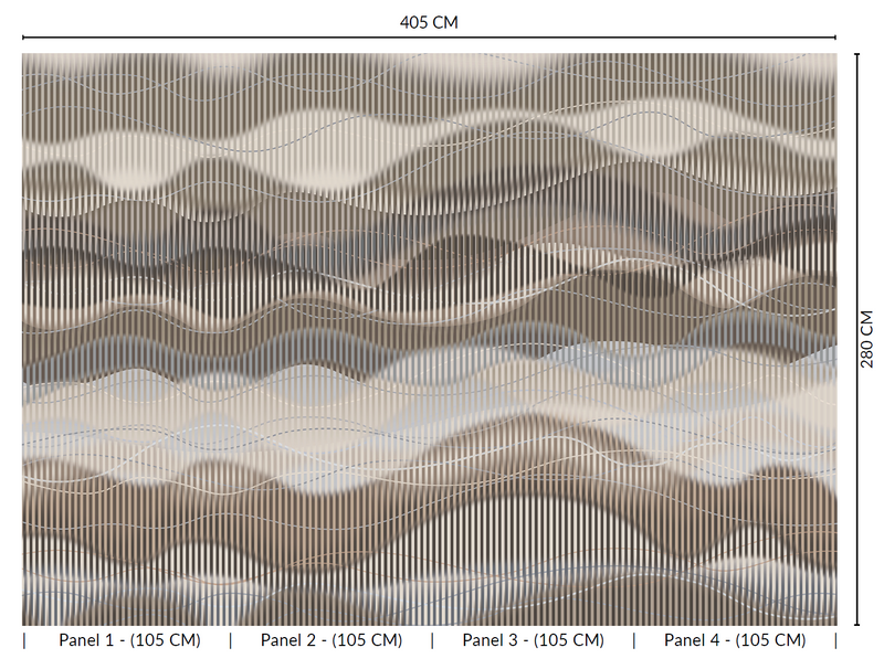 Thuraya Nebula Waves of Illusion Brown MA1731 - Sample