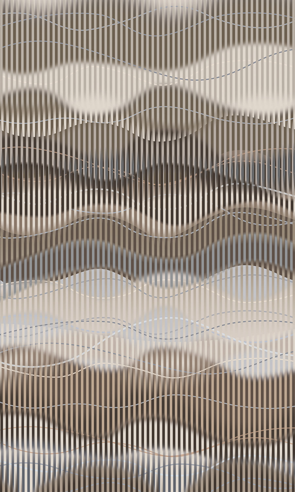 Thuraya Nebula Waves of Illusion Brown MA1731 - Sample