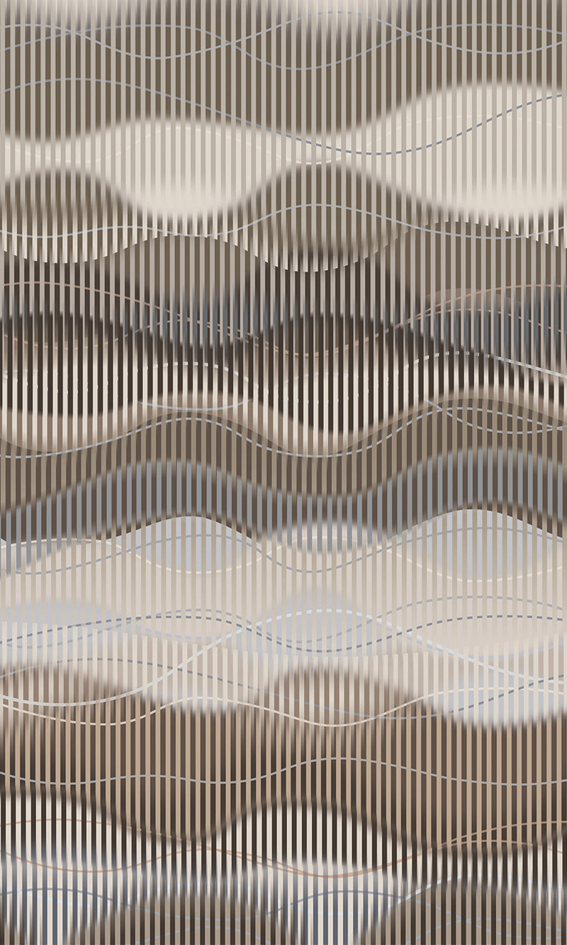Thuraya Nebula Waves of Illusion Brown MA1731 - Sample