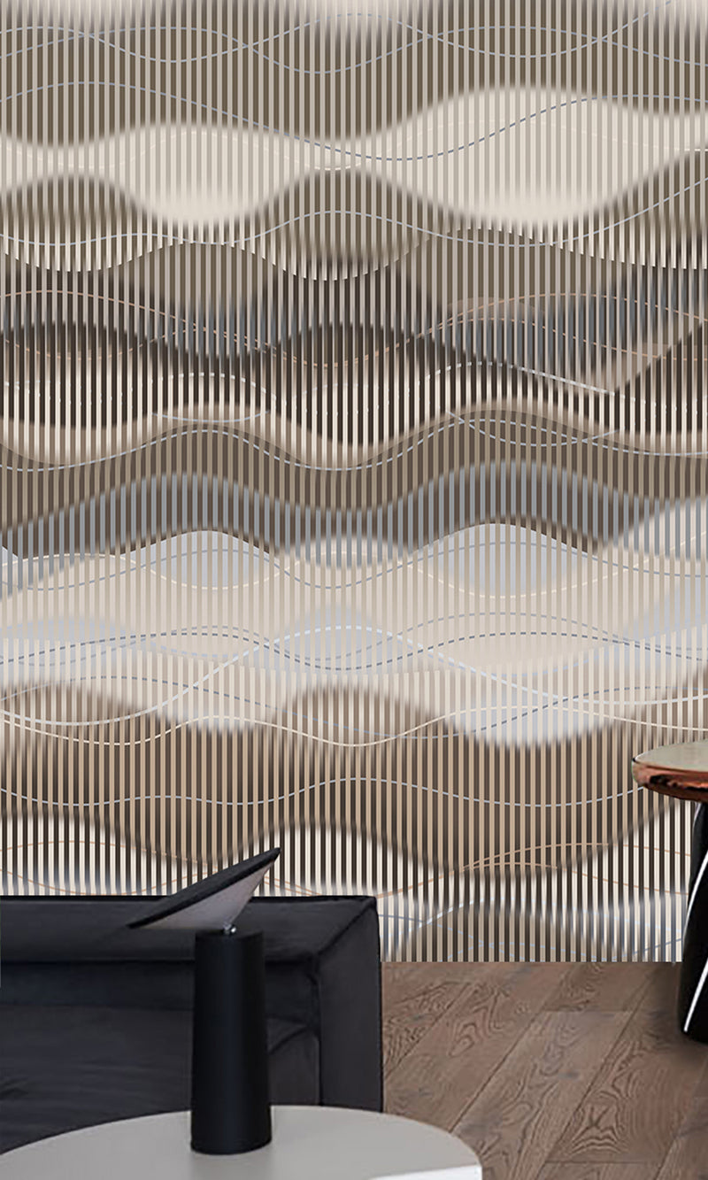Thuraya Nebula Waves of Illusion Brown MA1731 - Sample