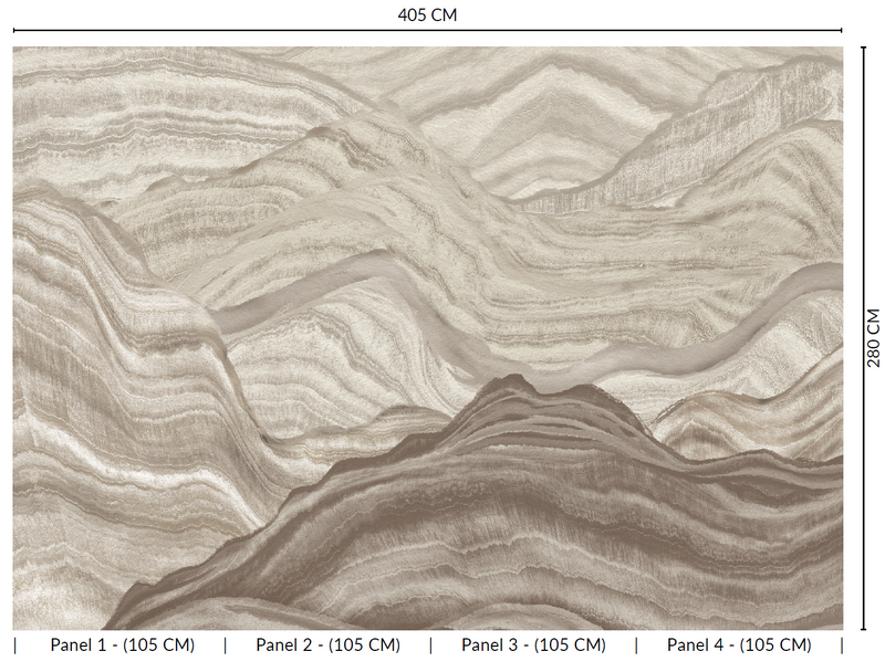 Thuraya Nebula Serene Mountains Brown MA1737