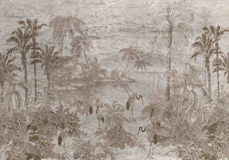 Thuraya Nebula Vintage Line Drawing Brown MA597 - Sample