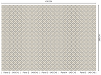 Thuraya Nebula Classic Geometric Arrangement Taupe MG1721 - Sample