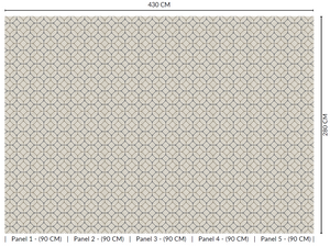 Thuraya Nebula Classic Geometric Arrangement Taupe MG1721 - Sample