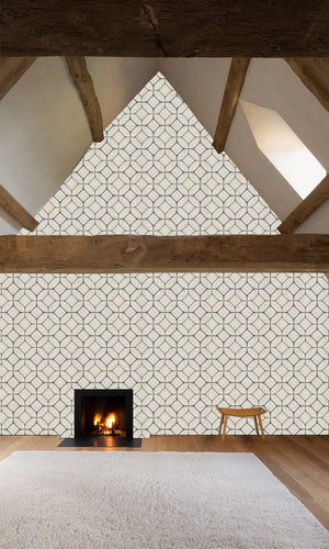 Thuraya Nebula Classic Geometric Arrangement Taupe MG1721 - Sample