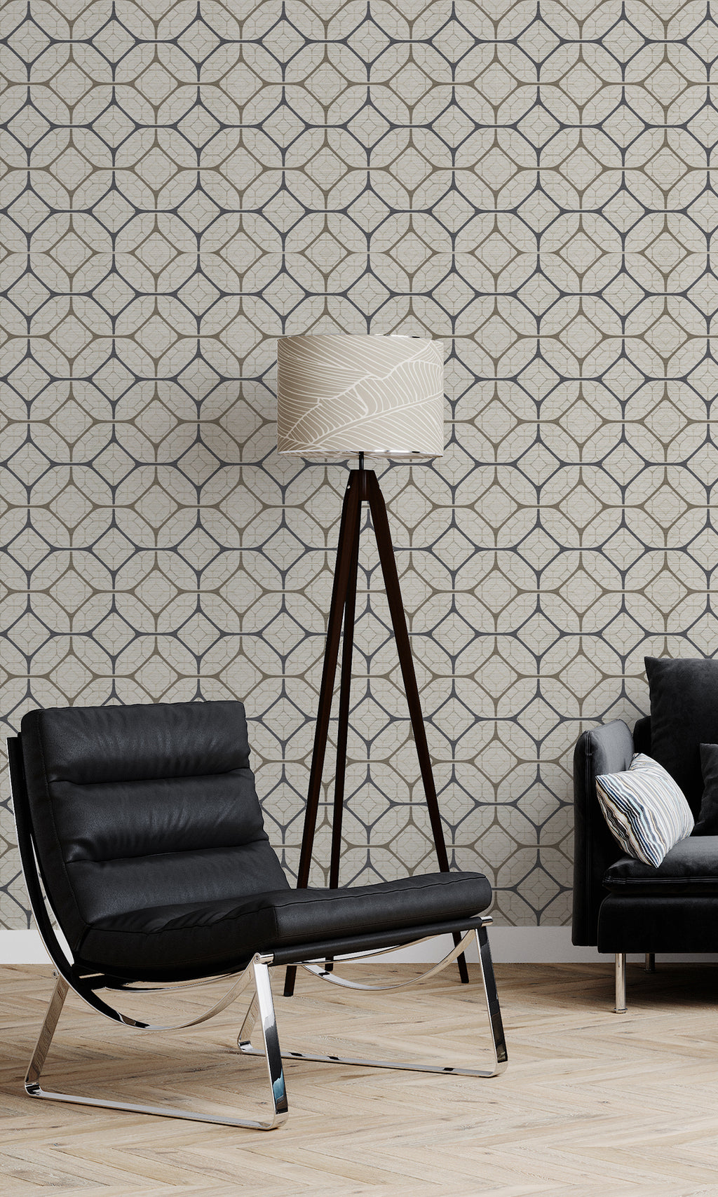 Thuraya Nebula Classic Geometric Arrangement Taupe MG1721
