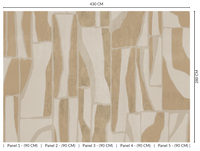Thuraya Nebula Irregular Natural Shapes Taupe MG1726
