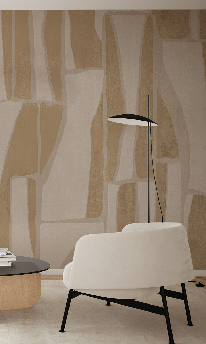 Thuraya Nebula Irregular Natural Shapes Taupe MG1726