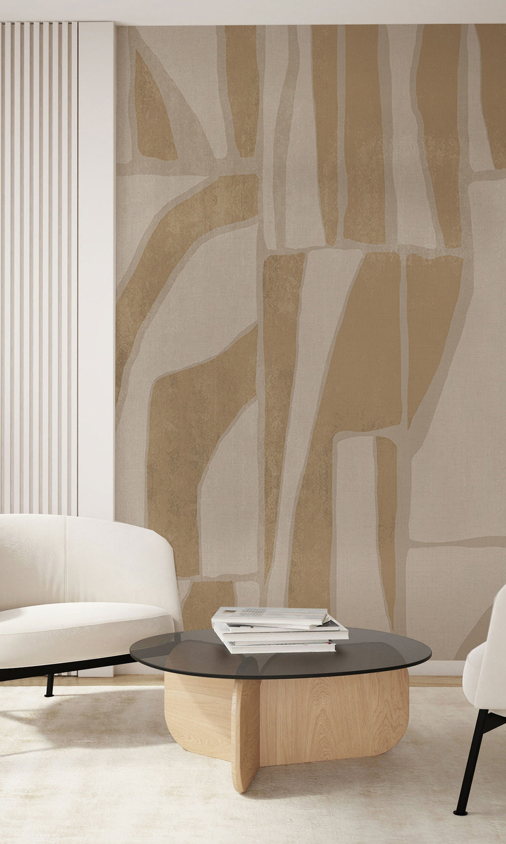 Thuraya Nebula Irregular Natural Shapes Taupe MG1726