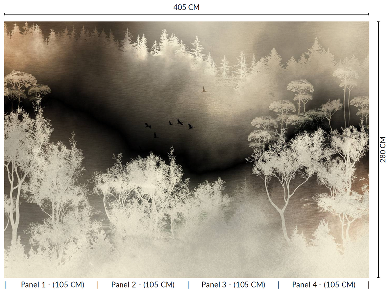 Thuraya Nebula Sunrise in the Forest Gold ML677-TN - Sample