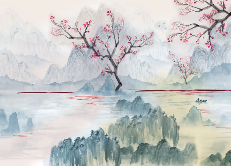 Thuraya Nebula Blush-Pink Cherry Blossoms Pink MO1629