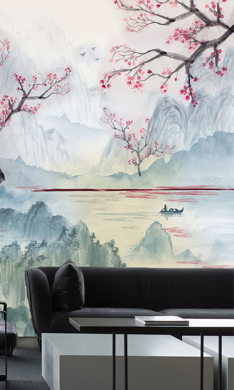 Thuraya Nebula Blush-Pink Cherry Blossoms Pink MO1629